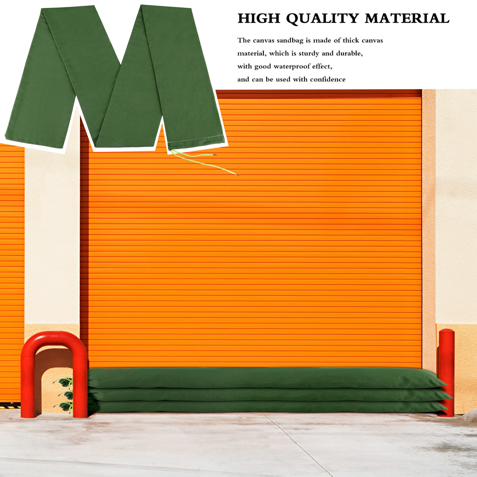 Flood Barrier Bag - Длинный мешок для песка из зеленого