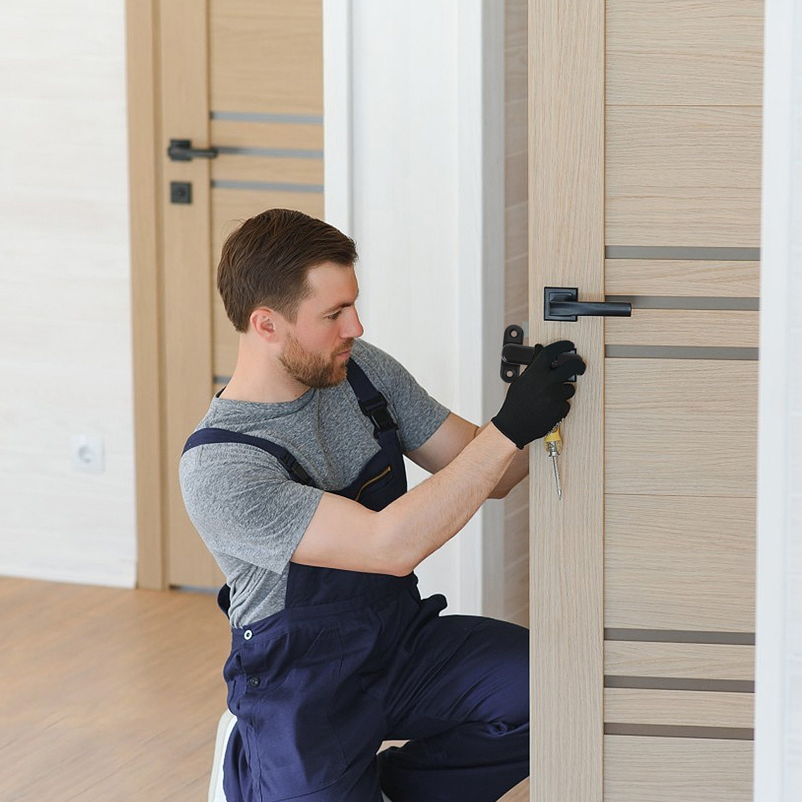 Door Stop Alarm - Портативный дверной стопор-сигнализатор против кражи для