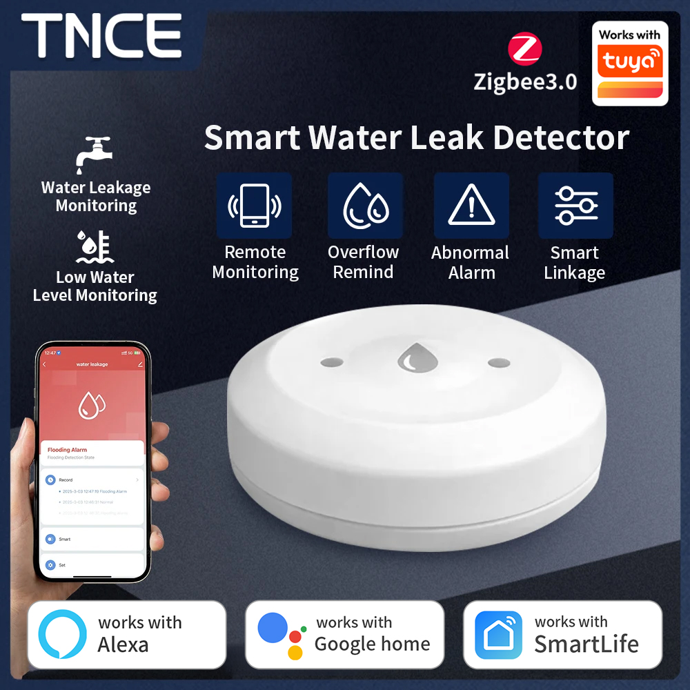 Water Alarm Sensor - Датчик обнаружения воды TNCE ZigBee3.0 Tuya