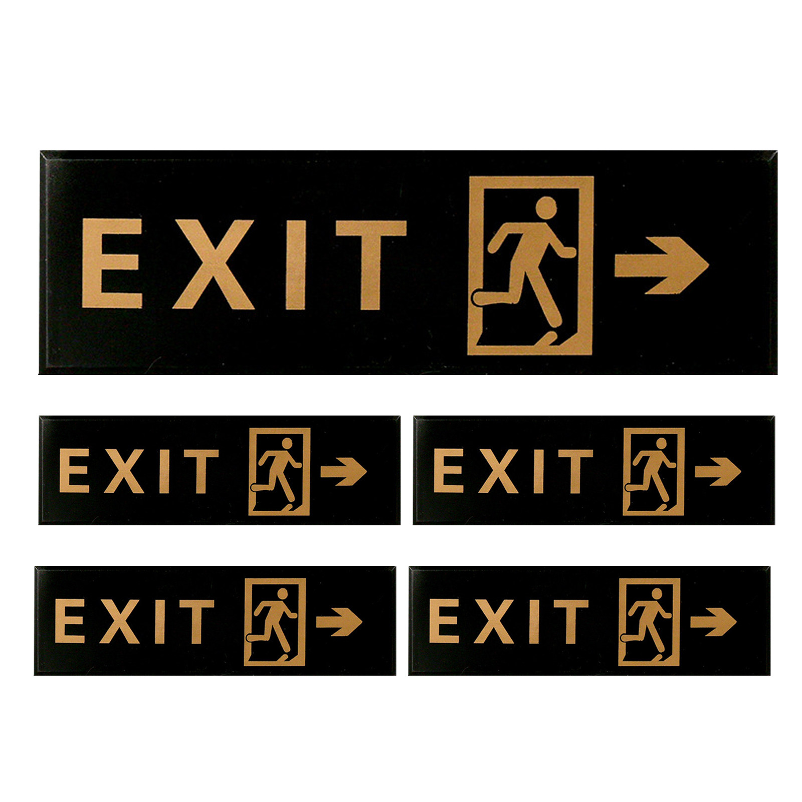 Набор из 5 самоклеящихся акрил – обзор и цена Emergency Exit Sign
