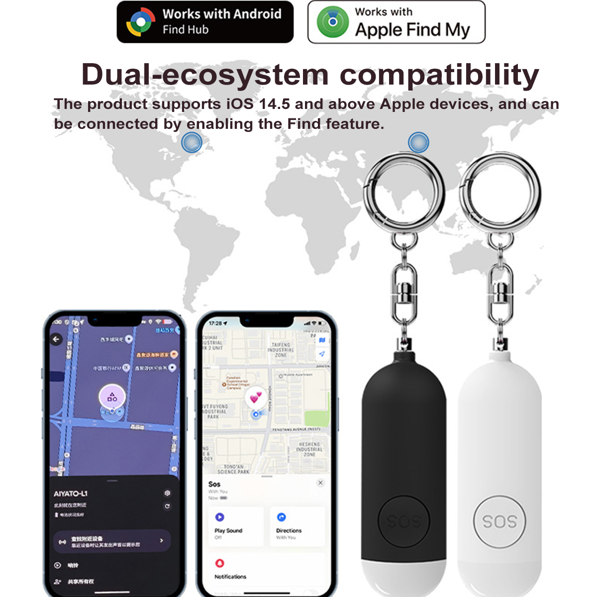 Перезаряжаемая персональная си – обзор и цена Personal Alarm Keychain