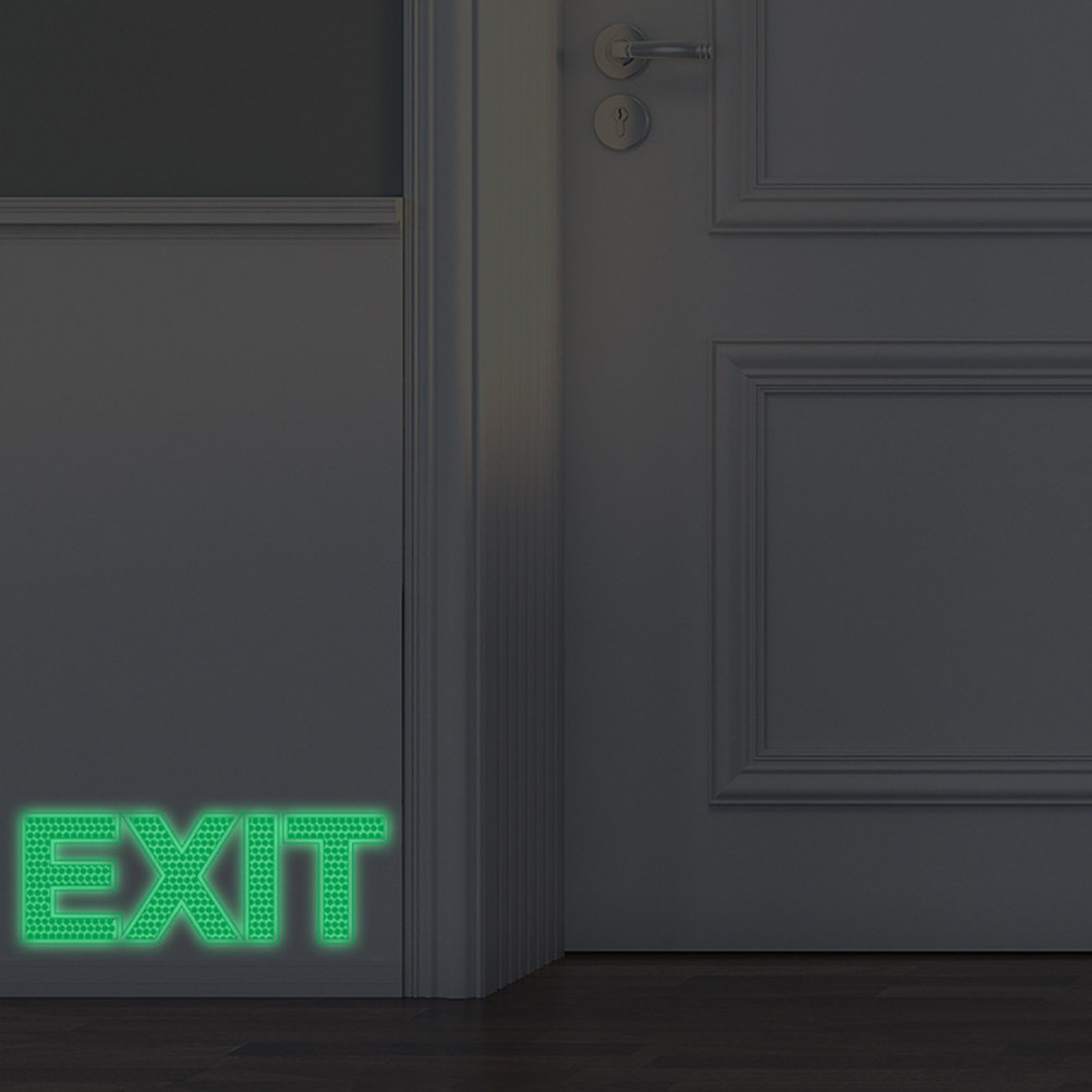 Светящаяся в темноте наклейка  – обзор и цена Emergency Exit Sign