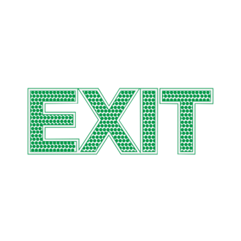 Светящаяся в темноте наклейка  – обзор и цена Emergency Exit Sign