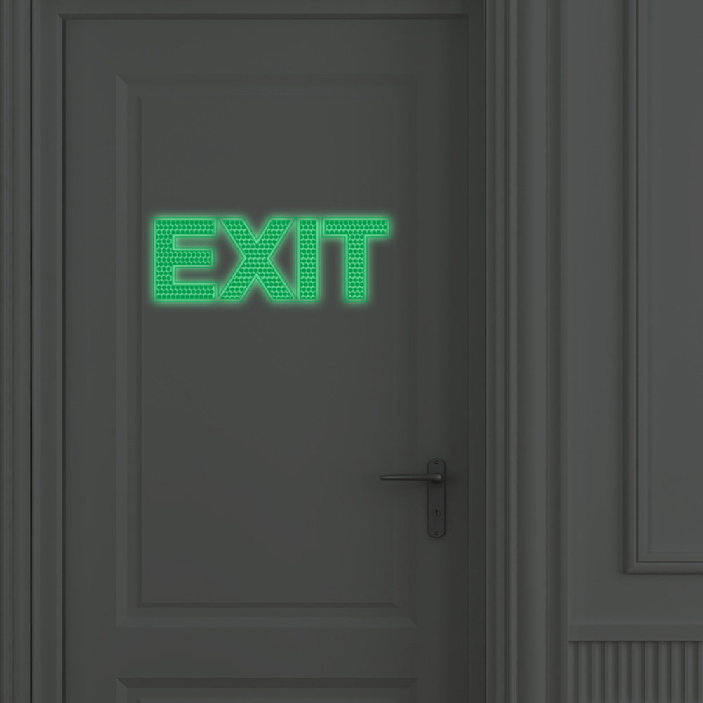 Светящаяся в темноте наклейка  – обзор и цена Emergency Exit Sign