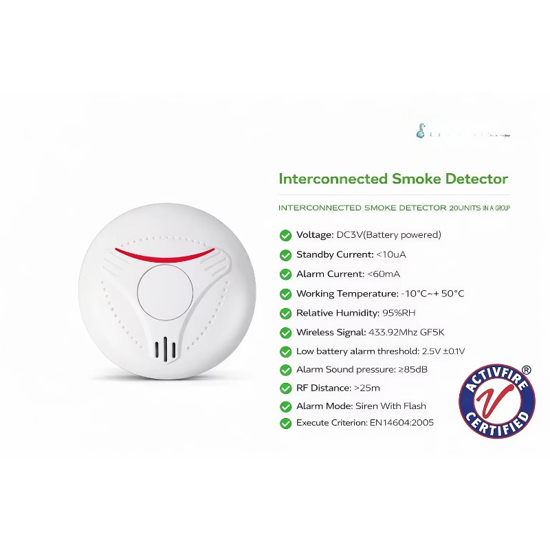 Беспроводной дымовой извещател – обзор и цена Smoke Detector Interconnected