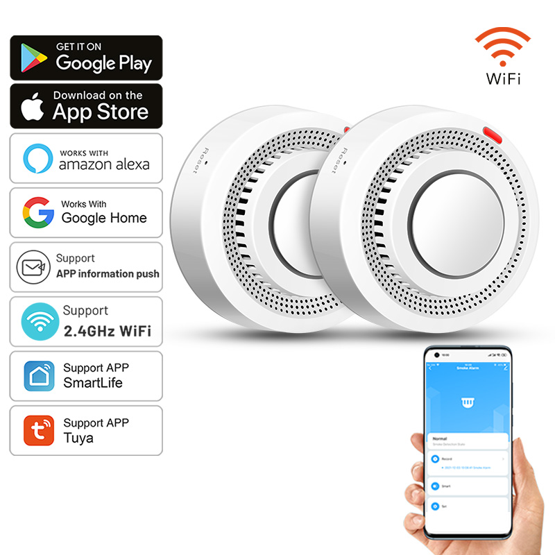 Комплект из 2 умных Wi-Fi датч – обзор и цена Smoke Detector Interconnected