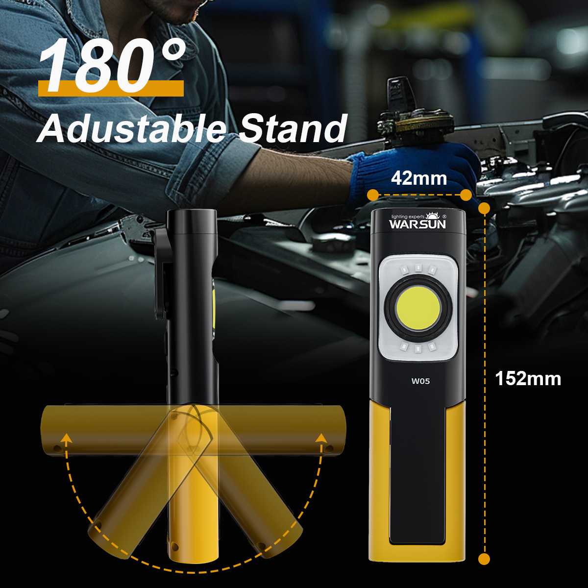 Рабочий фонарь WARSUN W05S LED – обзор и цена Power Outage Light